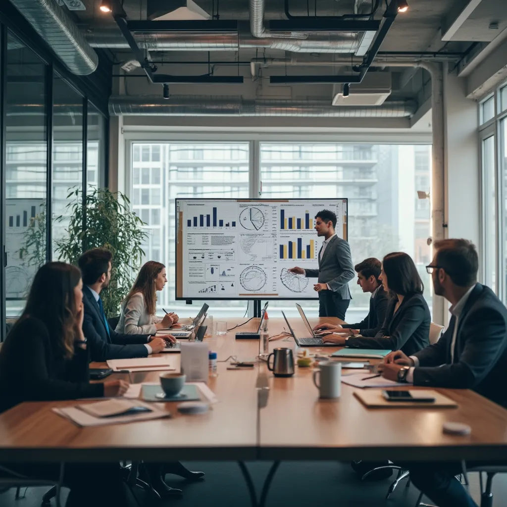 Sesión de estrategia con clientes