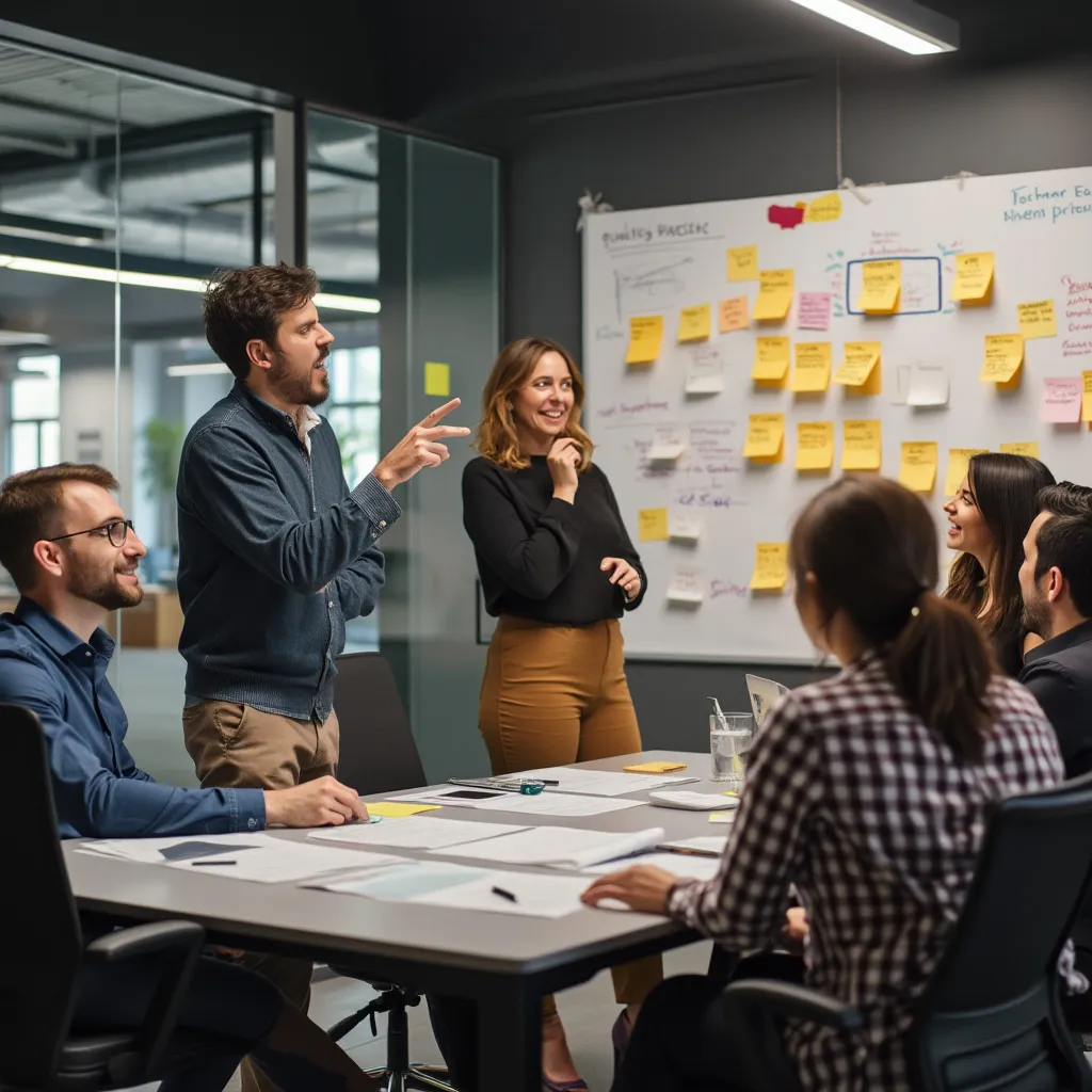 Sesión de trabajo en equipo